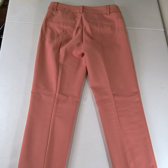Express Columnist Ankle Mid Rise Size 00 Regular Light Coral Stretch Pants - Picture 3 of 10